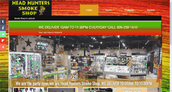 Desktop Screenshot of headhunterssmokeshop.com